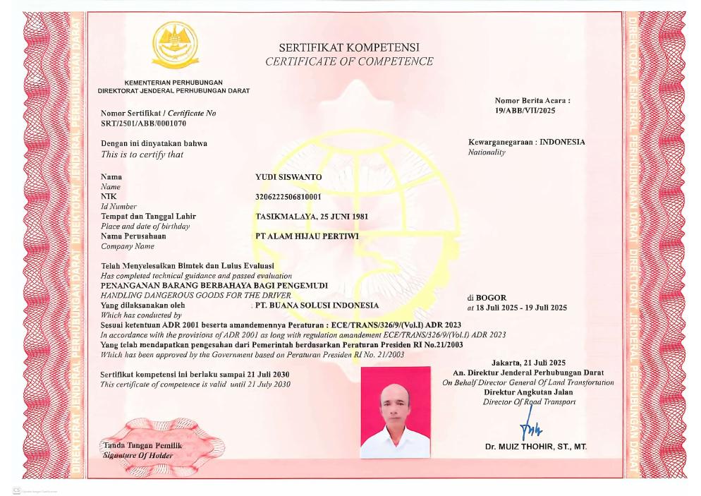 Pratinjau dokumen legalitas pengemudi